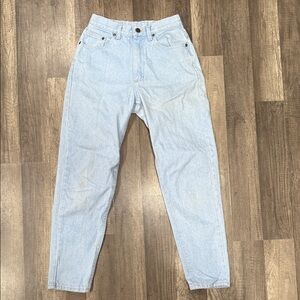 VINTAGE RIDER DENIM (7P) Light Wash High Waisted Denims
